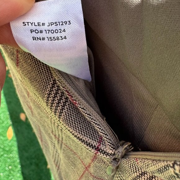 Lulus Brown Plaid Wide-Leg Sleeveless Jumpsuit Women’s XL Belted Fall Outfit - Picture 8 of 8